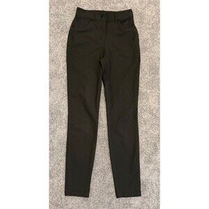 Lululemon City Sleek Slim Fit 5 Pocket High Rise Pant Size 2 Olive Green EUC